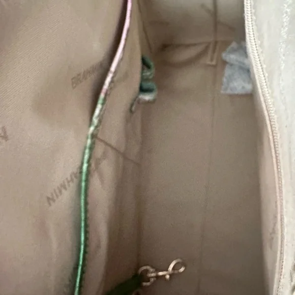 Brahmin Duxbury Medium Satchel Apple Blush Melbourne Leather 2 way cross body - Picture 9 of 10